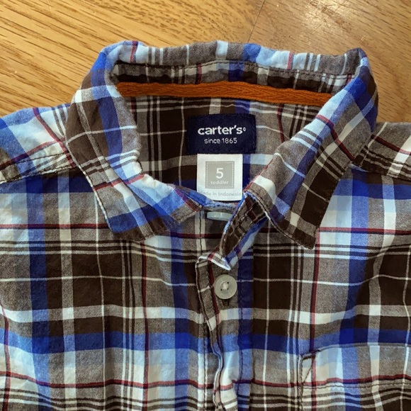 Carter’s Plaid Shirt - Picture 2 of 2